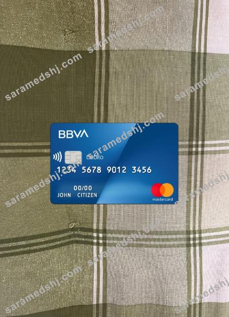 Argentina BBVA bank mastercard photolook front